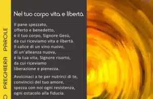 Nel tuo corpo vita e libertà Nel tuo corpo vita e libertà