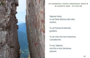 Preghiera per domenica 18 Agosto 2024