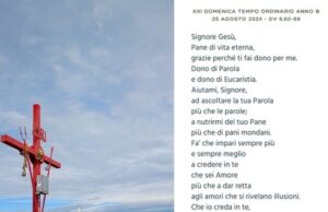 Preghiera per domenica 25 Agosto 2024 Preghiera per domenica 25 Agosto 2024