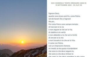 Seguimi come Via, Verità e Vita preghiera della domenica