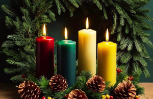 Carmelitani – Preghiera all’accensione della quarta candela della corona di Avvento Corona di Avvento