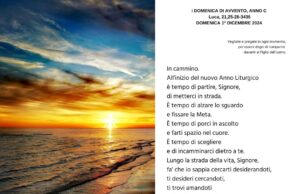 In cammino verso il Signore: preghiera per l’inizio dell’Anno Liturgico preghiera prima domenica di avvento 2024