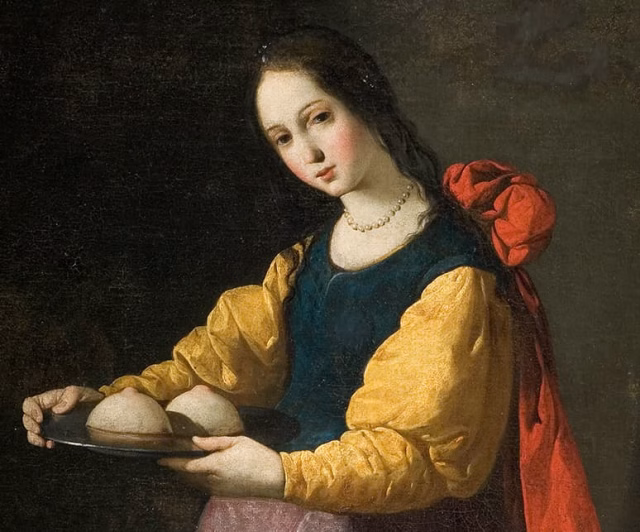 quadro di santa agata Quadro di Francisco de Zurbarán: Sant'Agata (circa 1630–1633)
