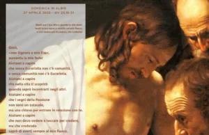 Preghiera della Domenica – Mio Signore e mio Dio! Mio Signore e mio Dio