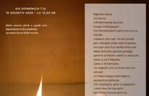 Preghiera della Domenica – Preghiera per sentirsi amato da Dio nella fragilità 10 agosto 2025