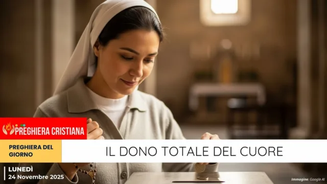 preghiera del giorno - Il dono totale del cuore Il dono totale del cuore