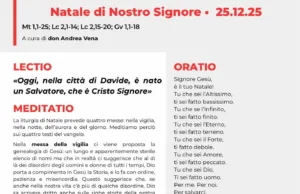 Preghiera del Natale del Signore – È il tuo Natale, Signore Gesù È il tuo Natale, Signore Gesù