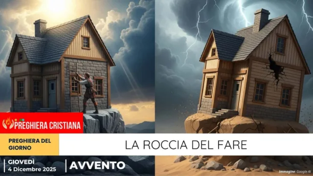 preghiera del giorno - La roccia del fare La roccia del fare