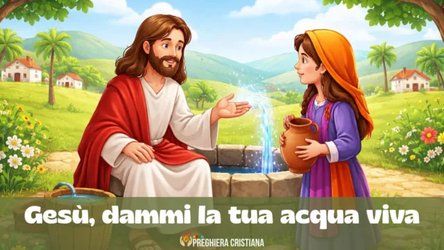 Gesù, dammi la tua acqua viva - preghiera della domenica dei bambini - web Gesù, dammi la tua acqua viva