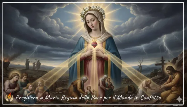Preghiera a Maria Regina della Pace per il Mondo in Conflitto Preghiera a Maria Regina della Pace per il Mondo in Conflitto