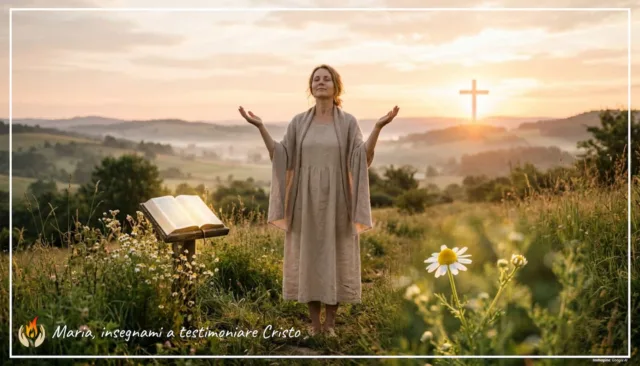 Maria, insegnami a testimoniare Cristo Maria, insegnami a testimoniare Cristo