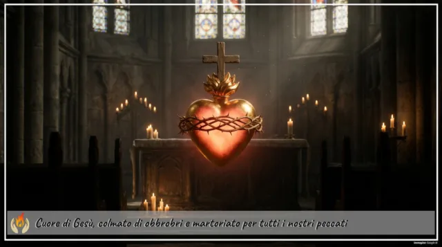 Cuore di Gesù, colmato di obbrobri e martoriato per tutti i nostri peccati Cuore di Gesù, colmato di obbrobri e martoriato per tutti i nostri peccati