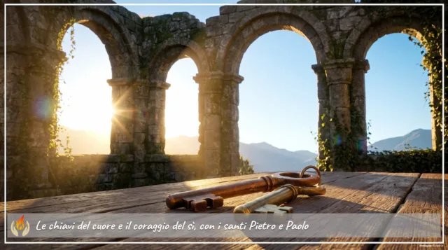 Le chiavi del cuore e il coraggio del sì, con i santi Pietro e Paolo Le chiavi del cuore e il coraggio del sì, con i santi Pietro e Paolo