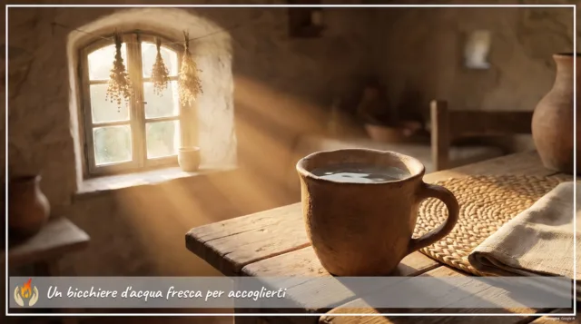 Un bicchiere d'acqua fresca per accoglierti Un bicchiere d'acqua fresca per accoglierti