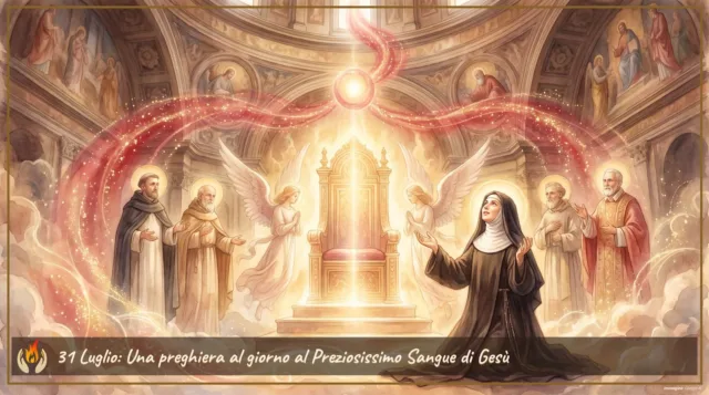 31 Luglio- Una preghiera al giorno al Preziosissimo Sangue di Gesù 31 Luglio: Una preghiera al giorno al Preziosissimo Sangue di Gesù