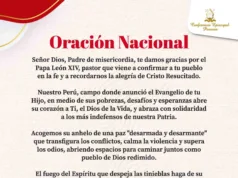 Preghiera ufficiale per il viaggio del Papa in Perù Preghiera ufficiale per il viaggio del Papa in Perù