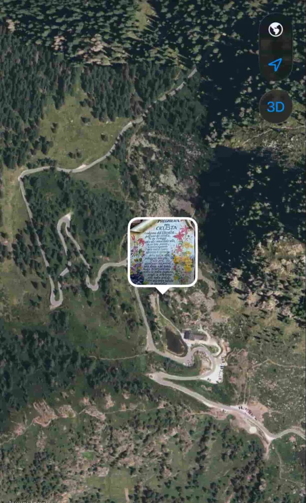 Immagine satellitare Passo Manghen