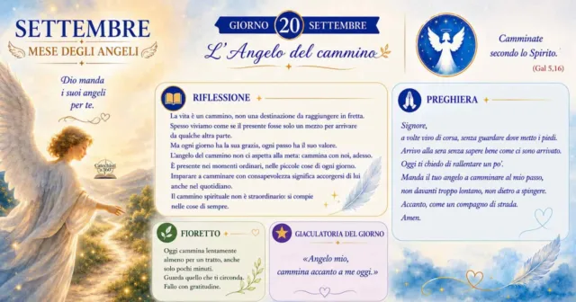 20 SETTEMBRE – L'Angelo del cammino 20 SETTEMBRE – L'Angelo del cammino