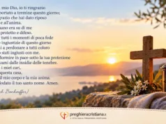 Preghiera della sera di ringraziamento a Dio Preghiera della sera di ringraziamento a Dio