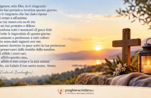 Preghiera della sera di ringraziamento a Dio Preghiera della sera di ringraziamento a Dio
