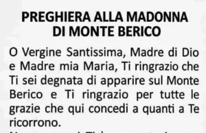 Preghiera alla Madonna di Monte Berico preghiera alla madonna di monte berico