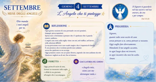 4 settembre: L'Angelo che ti ascolta 4 settembre: L'Angelo che ti ascolta