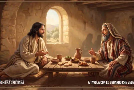 Preghiera del giorno di martedì 13 ottobre 2026: “A tavola con lo sguardo che vede dentro” A tavola con lo sguardo che vede dentro