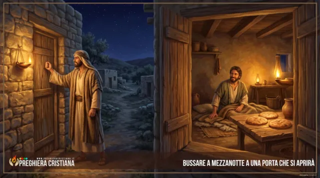 Bussare a mezzanotte a una porta che si aprirà Bussare a mezzanotte a una porta che si aprirà