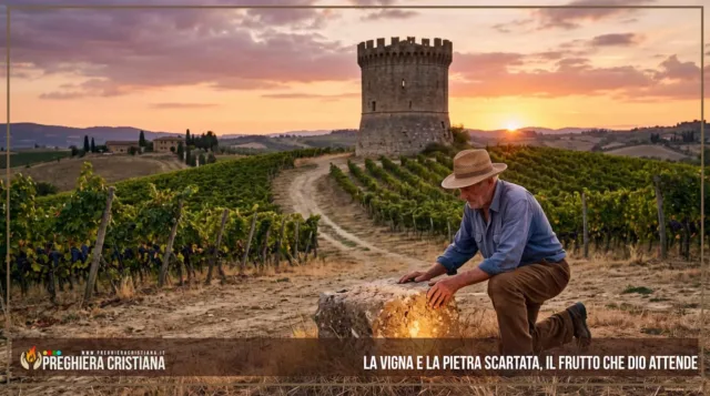 La vigna e la pietra scartata, il frutto che Dio attende La vigna e la pietra scartata, il frutto che Dio attende