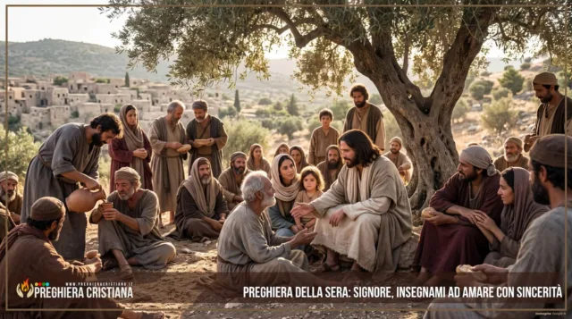Preghiera della sera- Signore, insegnami ad amare con sincerità Preghiera della sera: Signore, insegnami ad amare con sincerità