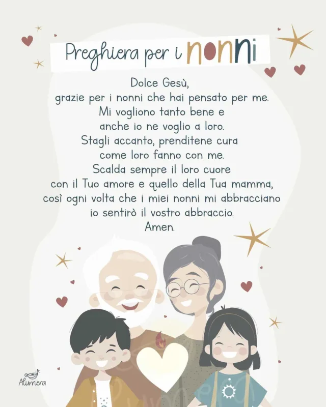 Preghiera per i nonni Preghiera per i nonni