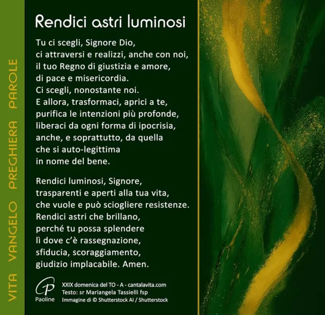 Rendici astri luminosi - xxix-anno-a-preghiera Rendici astri luminosi - xxix-anno-a-preghiera