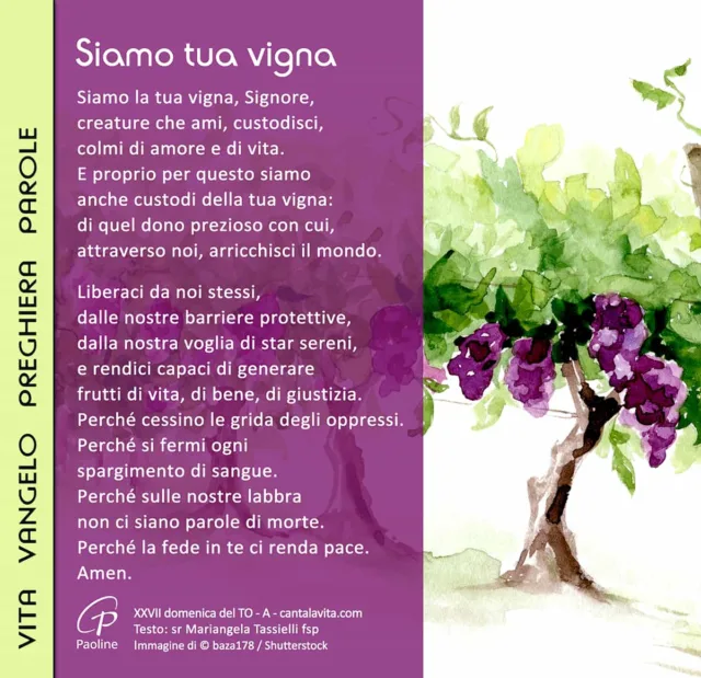 Siamo tua vigna - xxvii-anno-a-preghiera Siamo tua vigna