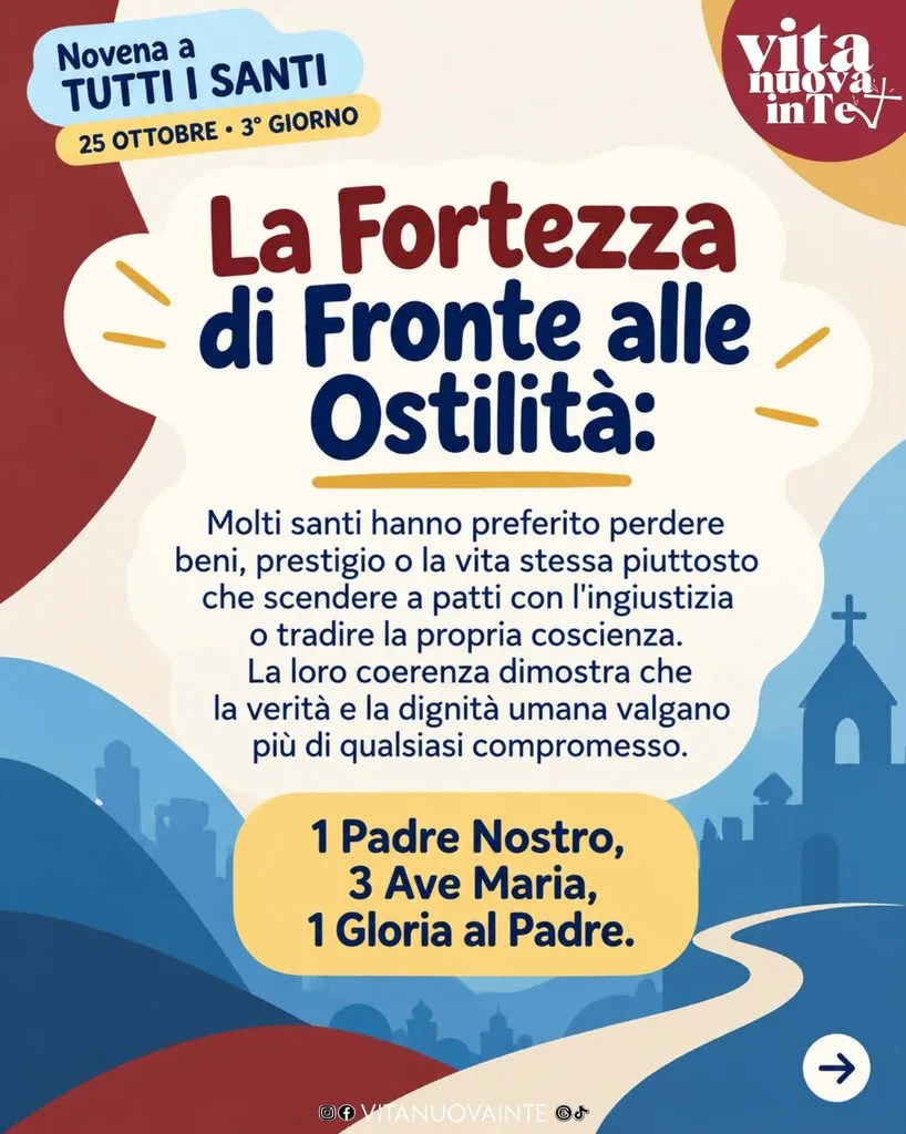 Novena a Tutti i Santi – 3° giorno: la fortezza nella prova