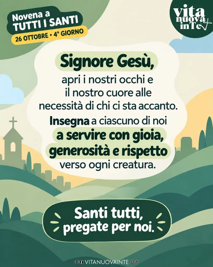 Preghiera del 4° giorno: «Signore Gesù, apri i nostri occhi e il nostro cuore alle necessità di chi ci sta accanto»